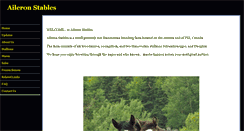 Desktop Screenshot of aileronstables.com