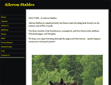 Tablet Screenshot of aileronstables.com